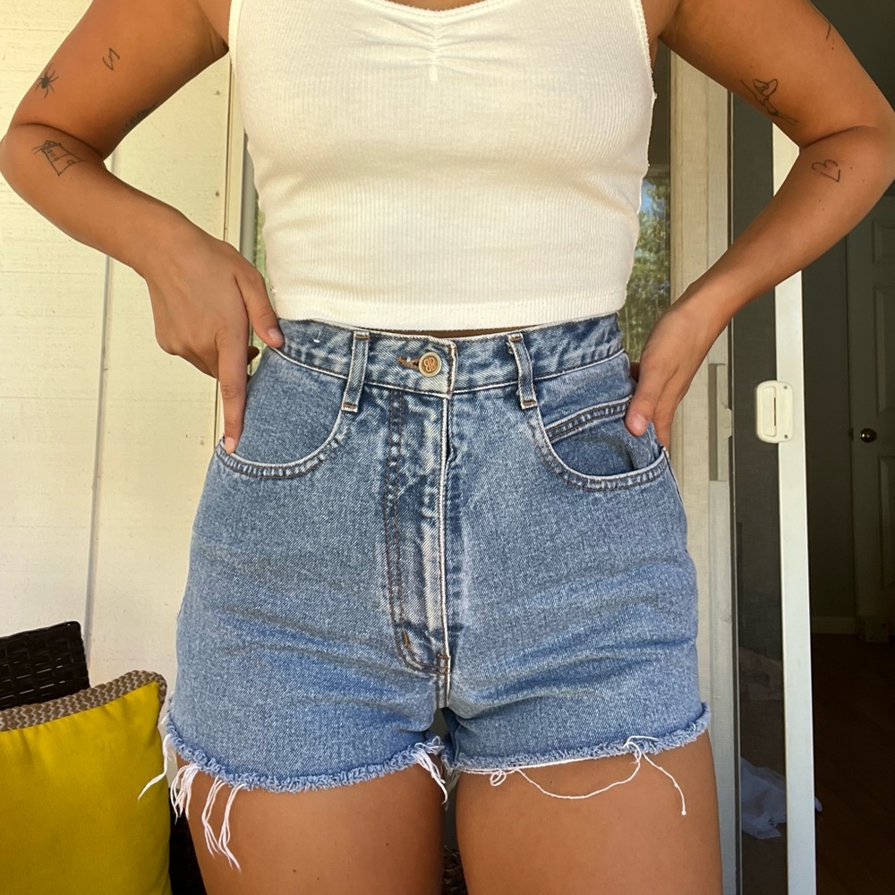 vintage bill blass jean shorts